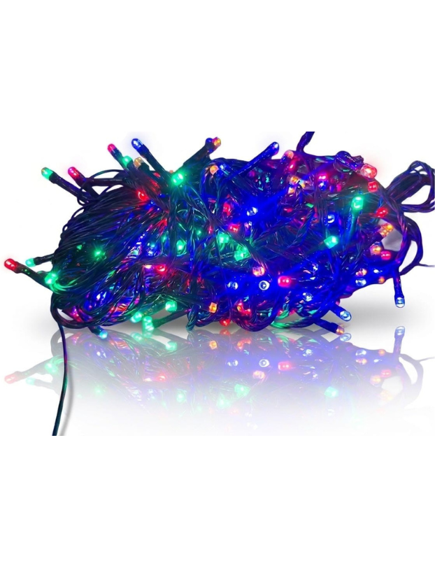Instalación Lineal 400 LED – Luz multicolor, Cable Verde, 5 Vías, 32m, en Caja - Decora tu Navidad Envios a Bogotá y toda Colombia | Dkora Colombia