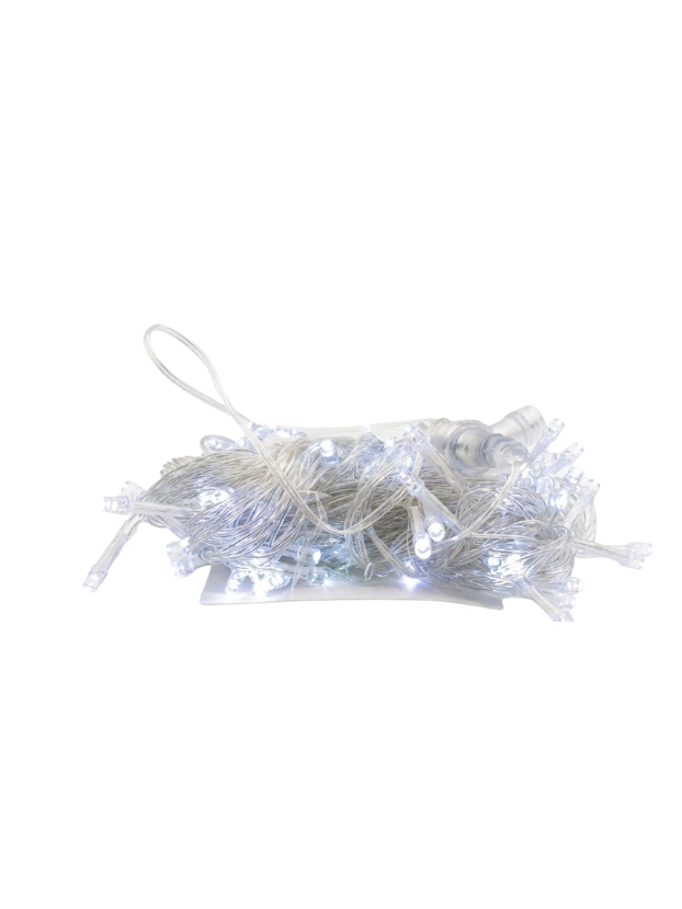 Instalación Led lineal por 100 luces, cable siliconado, blanca 9.5Mts en bolsa. - Decora tu Navidad Envios a Bogotá y toda Colombia | Dkora Colombia