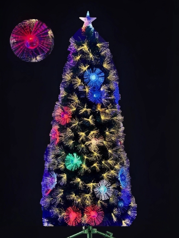 Árbol Fibra Óptica Azul - Árboles de Navidad Envios a Bogotá y toda Colombia | Dkora Colombia