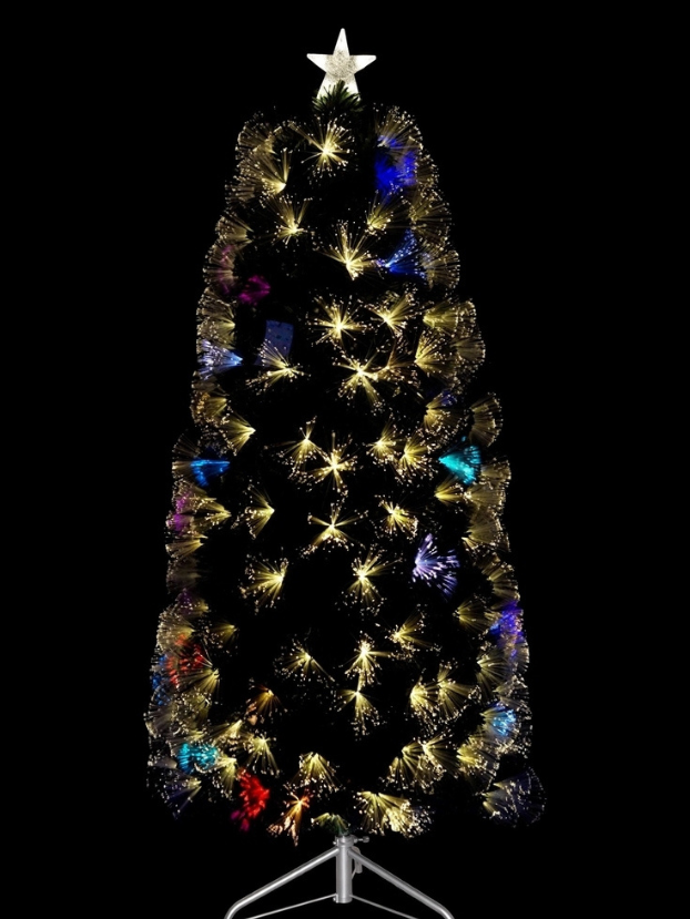 Árbol Fibra Óptica Luz Cálida y multicolor - Árboles de Navidad Envios a Bogotá y toda Colombia | Dkora Colombia