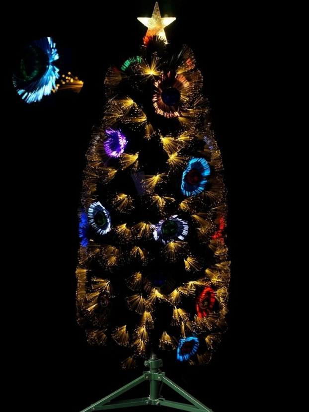 Árbol Fibra Óptica Bolas - Árboles de Navidad Envios a Bogotá y toda Colombia | Dkora Colombia