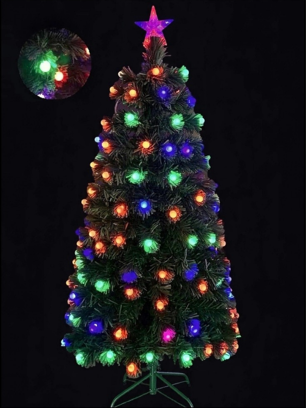 Árbol Fibra Óptica LED Bolas - Árboles de Navidad Envios a Bogotá y toda Colombia | Dkora Colombia