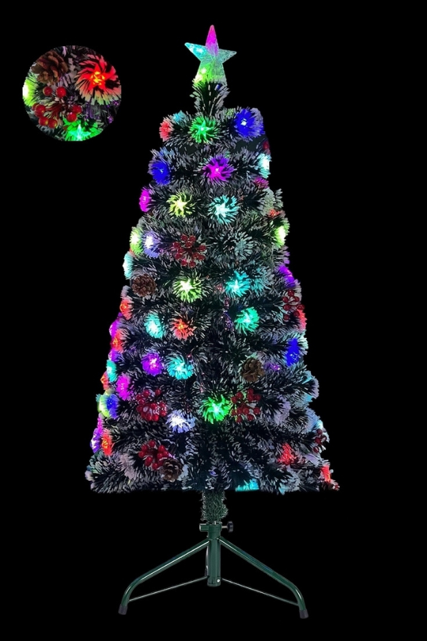 YG-5171-3 Árbol Fibra Óptica Copos de Nieve - Árboles de Navidad Envios a Bogotá y toda Colombia | Dkora Colombia