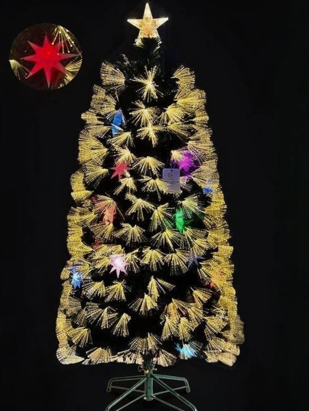 Árbol Fibra Óptica Estrella Multicolor - Árboles de Navidad Envios a Bogotá y toda Colombia | Dkora Colombia