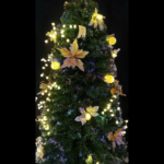Árbol Fibra Óptica Moño Rojo - Árboles de Navidad Envios a Bogotá y toda Colombia | Dkora Colombia