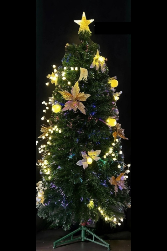 Árbol Fibra Óptica Flores - Árboles de Navidad Envios a Bogotá y toda Colombia | Dkora Colombia
