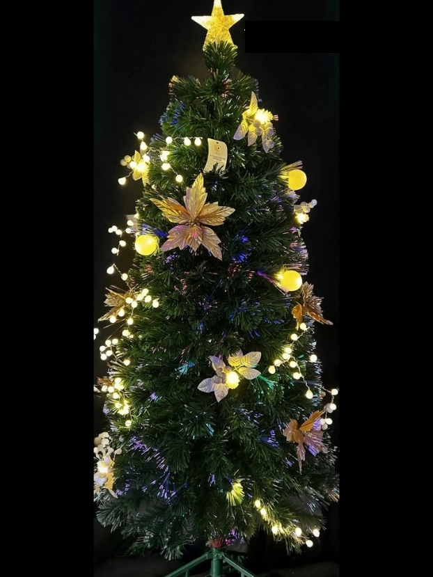Árbol Fibra Óptica Flores - Árboles de Navidad Envios a Bogotá y toda Colombia | Dkora Colombia