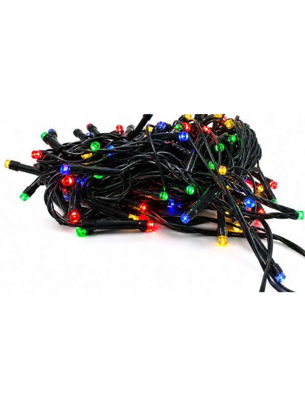 Instalación Led lineal por 100 luces, cable verde, 8Mts en bolsa. - Decora tu Navidad Envios a Bogotá y toda Colombia | Dkora Colombia