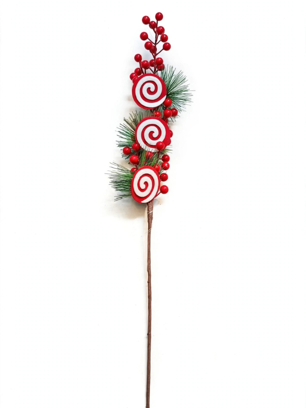 Vara Candy con Caramelos y Berries - Decora tu Navidad Envios a Bogotá y toda Colombia | Dkora Colombia