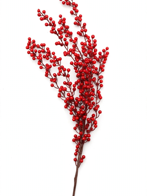 Follaje de Berries Rojos Brillantes - Decora tu Navidad Envios a Bogotá y toda Colombia | Dkora Colombia