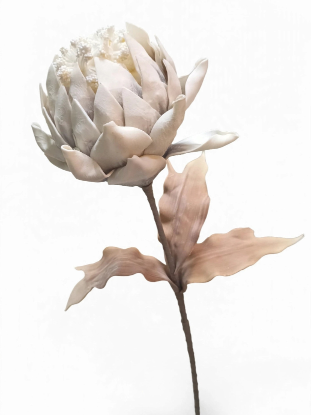 Vara Flor Alcachofa Beige - Decora tu Navidad Envios a Bogotá y toda Colombia | Dkora Colombia