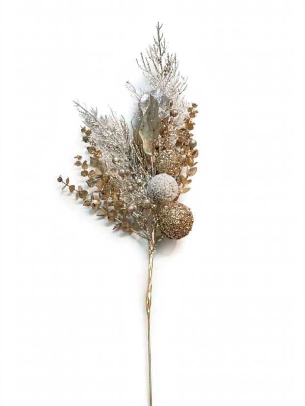 Bouquet Champagne Escarchado de Lujo - Decora tu Navidad Envios a Bogotá y toda Colombia | Dkora Colombia