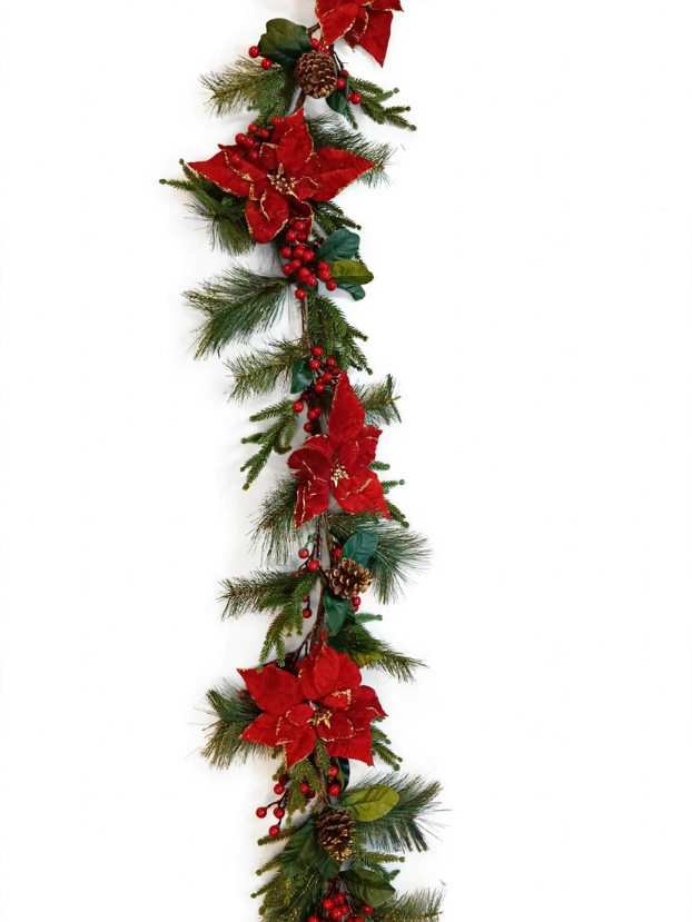 Guirnalda Navideña Decorada 1,75 m - Decora tu Navidad Envios a Bogotá y toda Colombia | Dkora Colombia