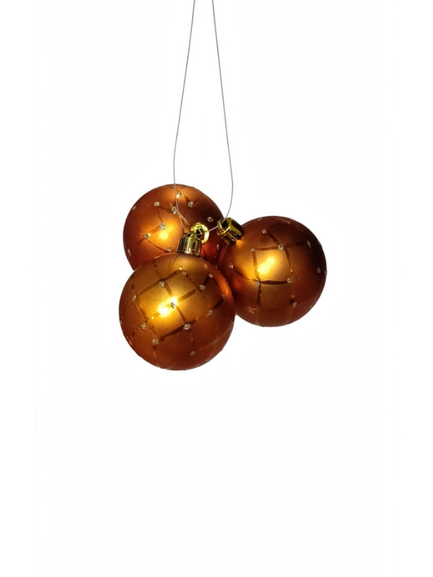 Set 24 Bolas Ocre Brillante - Bolas Navideñas adornos de Navidad, árbol de Navidad | Dkora Colombia
