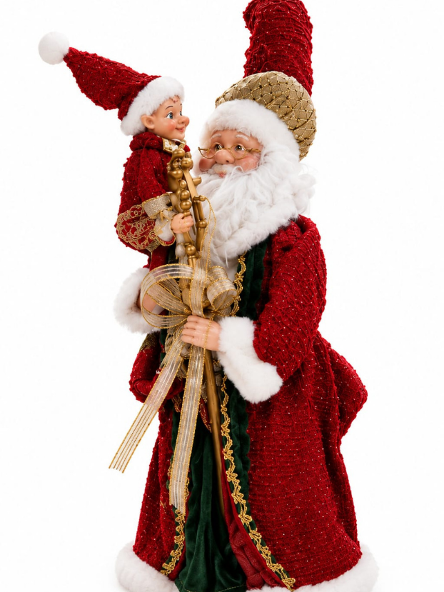 Figura Navideña Santa y Elfo 47 cm - Decora tu Navidad Envios a Bogotá y toda Colombia | Dkora Colombia