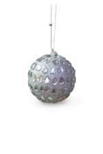 Gota Plata con Escarcha y Pedrería N10 - Bolas Navideñas adornos de Navidad, árbol de Navidad | Dkora Colombia