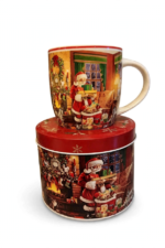 Mug Navideño en Caja Metálica - Decora tu Navidad caja metálica, detalle de Navidad | Dkora Colombia