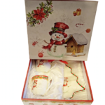 Set de 6 Tazas con Platos Navideños en Caja Regalo - Decora tu Navidad detalle de Navidad, juego de tazas | Dkora Colombia