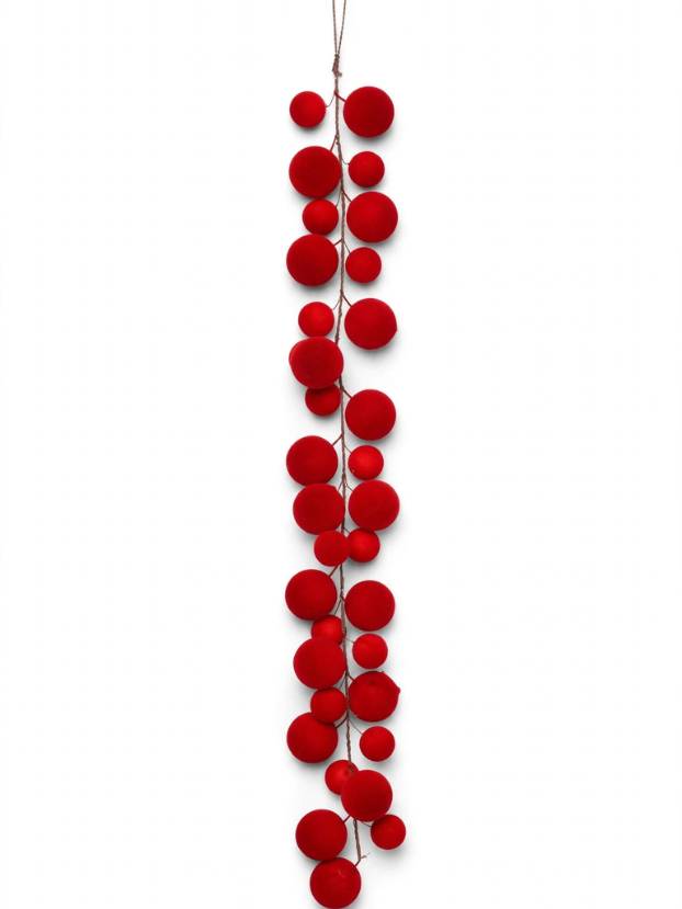 Guirnalda de Berries Grandes en Terciopelo - Decora tu Navidad Envios a Bogotá y toda Colombia | Dkora Colombia