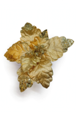 Poinsettia de Terciopelo Repujada - Decora tu Navidad Envios a Bogotá y toda Colombia | Dkora Colombia