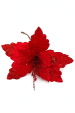 Poinsettia de Terciopelo con Lentejuelas - Decora tu Navidad Envios a Bogotá y toda Colombia | Dkora Colombia