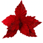 Poinsettia de Terciopelo Repujada - Decora tu Navidad Envios a Bogotá y toda Colombia | Dkora Colombia