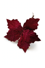 Poinsettia de Terciopelo Escarchada - Decora tu Navidad Envios a Bogotá y toda Colombia | Dkora Colombia