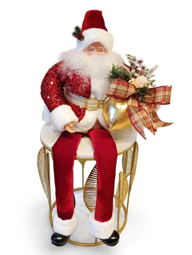 Papá Noel Sentado 1,20 m - Decora tu Navidad Envios a Bogotá y toda Colombia | Dkora Colombia