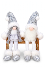 Pareja de Gnomos Sentados con Silla 40 cm - Decora tu Navidad Envios a Bogotá y toda Colombia | Dkora Colombia