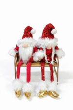 Pareja de Gnomos Sentados con Silla 40 cm - Decora tu Navidad Envios a Bogotá y toda Colombia | Dkora Colombia
