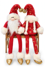 Pareja de Gnomos Sentados con Silla 40 cm - Decora tu Navidad Envios a Bogotá y toda Colombia | Dkora Colombia