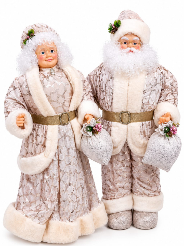 Pareja de Abuelos Navideños Medianos - Decora tu Navidad Envios a Bogotá y toda Colombia | Dkora Colombia