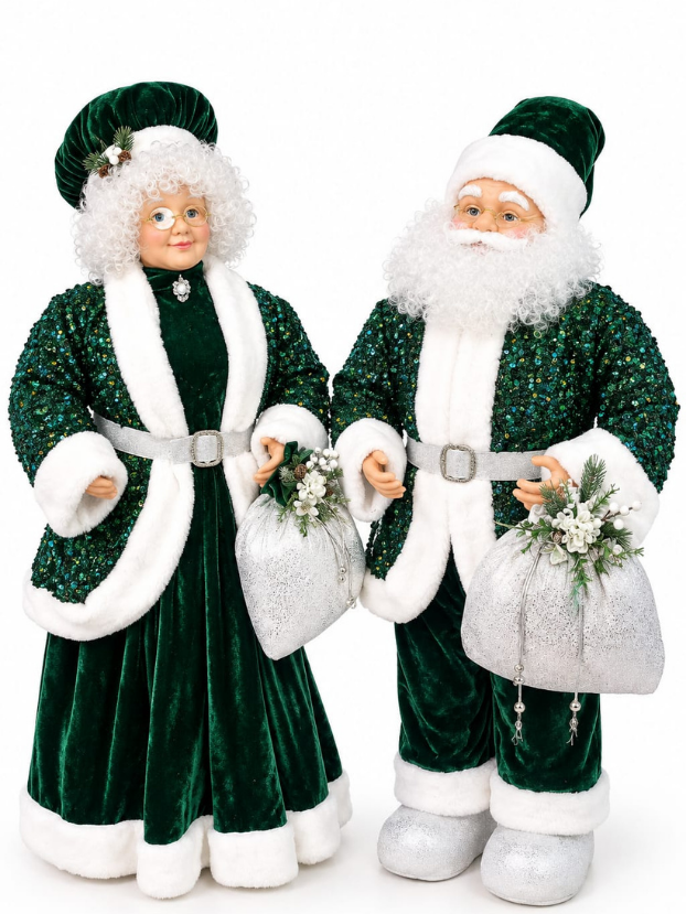Pareja de Abuelos Navideños - Decora tu Navidad Envios a Bogotá y toda Colombia | Dkora Colombia