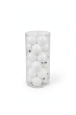 Tubo 24 Bolas Navideñas 6 cm - Bolas Navideñas adornos de Navidad, árbol de Navidad | Dkora Colombia