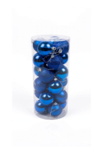 Tubo 24 Bolas Navideñas 6 cm - Bolas Navideñas adornos de Navidad, árbol de Navidad | Dkora Colombia