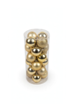 Tubo 24 Bolas Navideñas 6 cm - Bolas Navideñas adornos de Navidad, árbol de Navidad | Dkora Colombia