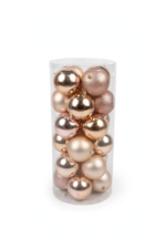 Tubo 24 Bolas Navideñas 10 cm - Bolas Navideñas adornos de Navidad, árbol de Navidad | Dkora Colombia