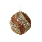 Set 3 Bolas Naranjas con Gemas - Bolas Navideñas adornos de Navidad, árbol de Navidad | Dkora Colombia