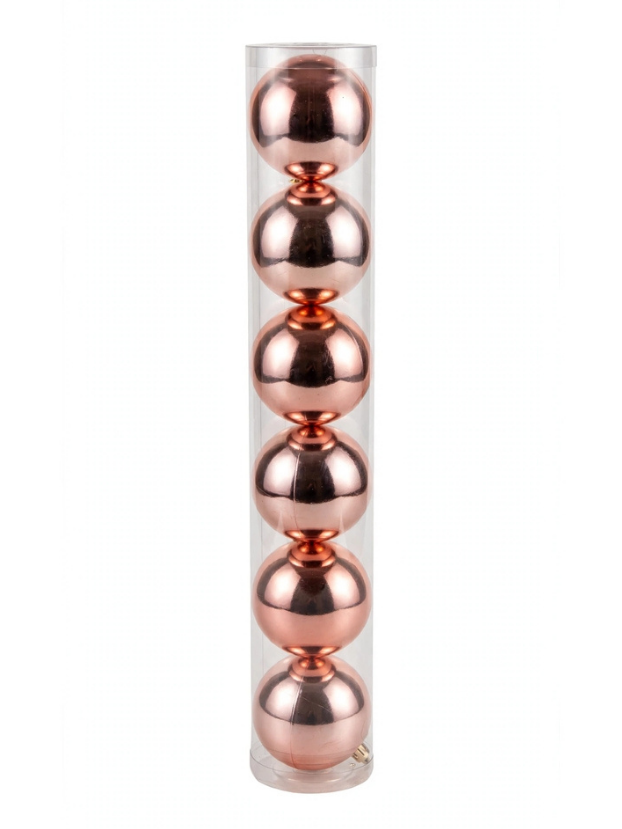 Set 6 Bolas Brillantes 8 cm - Bolas Navideñas adornos de Navidad, árbol de Navidad | Dkora Colombia