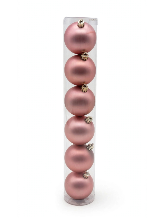 Set 6 Bolas Navideñas Mate 6 cm - Bolas Navideñas adornos de Navidad, árbol de Navidad | Dkora Colombia